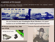 Tablet Screenshot of garnerauto.com